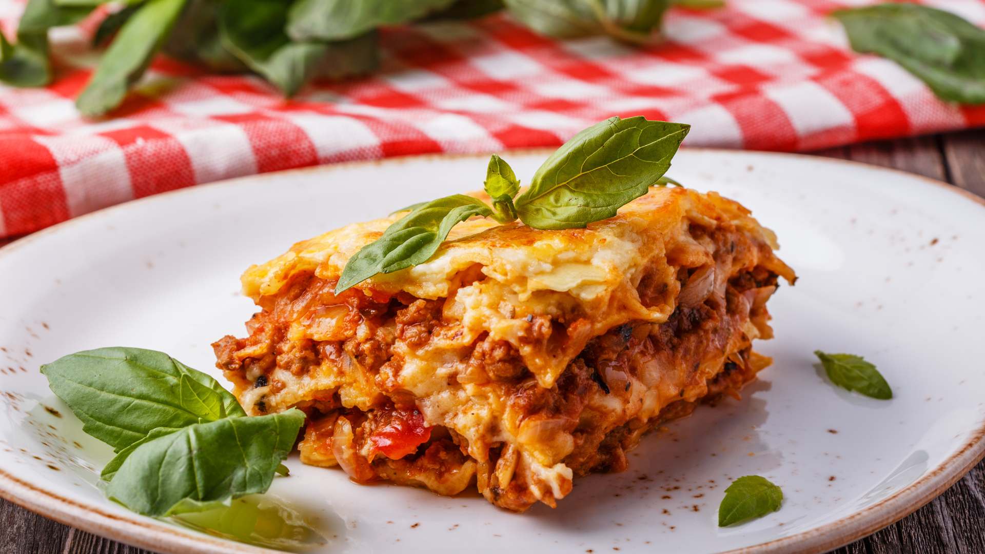 Plat de lasagne