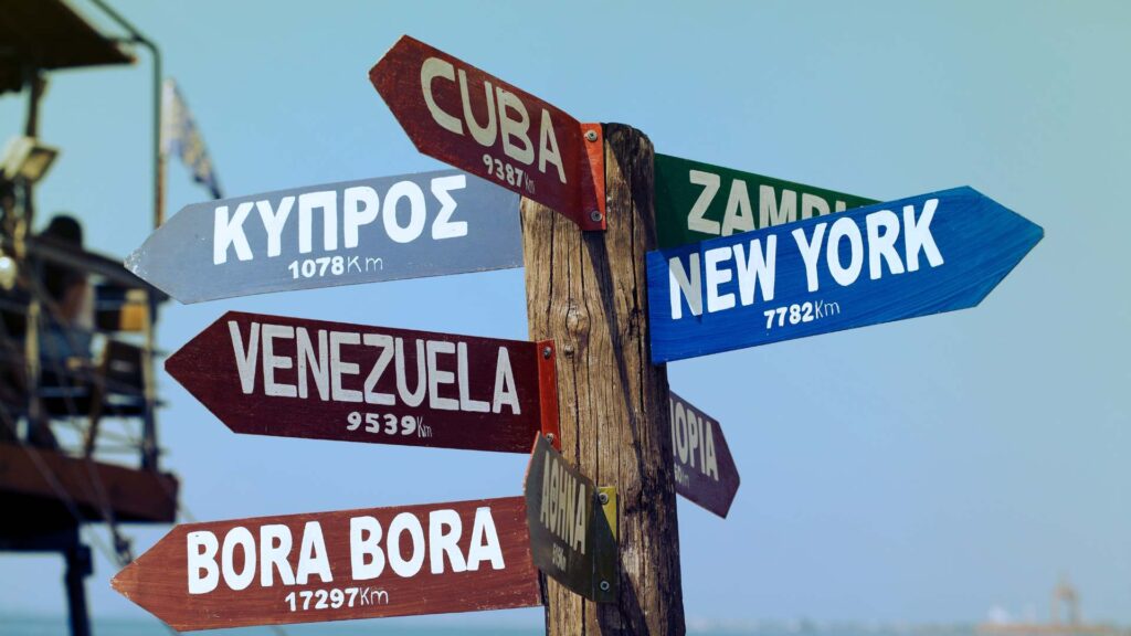 Destination de voyage